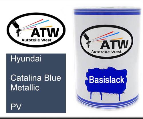 Hyundai, Catalina Blue Metallic, PV: 500ml Lackdose, von ATW Autoteile West.